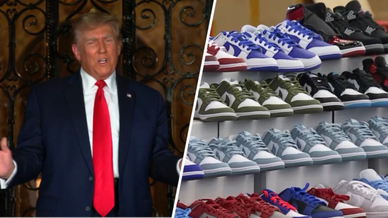 Donald Trump unveils $399 branded shoes at ‘Sneaker Con’