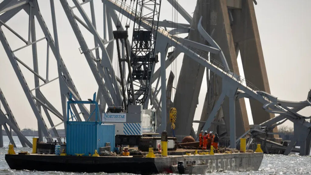 Baltimore Bridge Collapse: Cranes Removing Wreckage Of Key Bridge; 4 ...